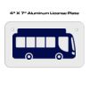 4 X 7 Aluminum License Plate  Thumbnail