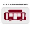 4 X 7 Aluminum License Plate  Thumbnail