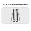 4 X 7 Aluminum License Plate  Thumbnail