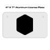 4 X 7 Aluminum License Plate  Thumbnail
