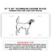 6 X 12 Full Size Aluminum License Plate for Cars and Trucks  Thumbnail