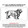 6 X 12 Full Size Aluminum License Plate for Cars and Trucks  Thumbnail