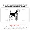 6 X 12 Full Size Aluminum License Plate for Cars and Trucks  Thumbnail