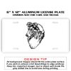 6 X 12 Full Size Aluminum License Plate for Cars and Trucks  Thumbnail