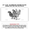 6 X 12 Full Size Aluminum License Plate for Cars and Trucks  Thumbnail
