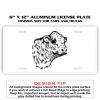 6 X 12 Full Size Aluminum License Plate for Cars and Trucks  Thumbnail