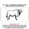 6 X 12 Full Size Aluminum License Plate for Cars and Trucks  Thumbnail