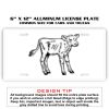6 X 12 Full Size Aluminum License Plate for Cars and Trucks  Thumbnail