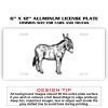 6 X 12 Full Size Aluminum License Plate for Cars and Trucks  Thumbnail