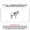 6 X 12 Full Size Aluminum License Plate for Cars and Trucks  Thumbnail