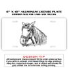 6 X 12 Full Size Aluminum License Plate for Cars and Trucks  Thumbnail