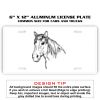 6 X 12 Full Size Aluminum License Plate for Cars and Trucks  Thumbnail