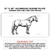 6 X 12 Full Size Aluminum License Plate for Cars and Trucks  Thumbnail
