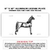 6 X 12 Full Size Aluminum License Plate for Cars and Trucks  Thumbnail