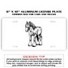 6 X 12 Full Size Aluminum License Plate for Cars and Trucks  Thumbnail