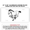 6 X 12 Full Size Aluminum License Plate for Cars and Trucks  Thumbnail