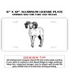 6 X 12 Full Size Aluminum License Plate for Cars and Trucks  Thumbnail
