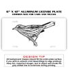 6 X 12 Full Size Aluminum License Plate for Cars and Trucks  Thumbnail