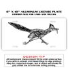 6 X 12 Full Size Aluminum License Plate for Cars and Trucks  Thumbnail