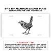 6 X 12 Full Size Aluminum License Plate for Cars and Trucks  Thumbnail
