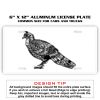 6 X 12 Full Size Aluminum License Plate for Cars and Trucks  Thumbnail