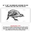 6 X 12 Full Size Aluminum License Plate for Cars and Trucks  Thumbnail
