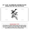 6 X 12 Full Size Aluminum License Plate for Cars and Trucks  Thumbnail