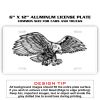 6 X 12 Full Size Aluminum License Plate for Cars and Trucks  Thumbnail
