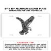 6 X 12 Full Size Aluminum License Plate for Cars and Trucks  Thumbnail