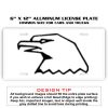 6 X 12 Full Size Aluminum License Plate for Cars and Trucks  Thumbnail