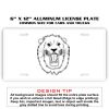 6 X 12 Full Size Aluminum License Plate for Cars and Trucks  Thumbnail