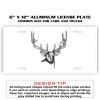6 X 12 Full Size Aluminum License Plate for Cars and Trucks  Thumbnail