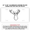 6 X 12 Full Size Aluminum License Plate for Cars and Trucks  Thumbnail