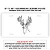 6 X 12 Full Size Aluminum License Plate for Cars and Trucks  Thumbnail