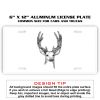 6 X 12 Full Size Aluminum License Plate for Cars and Trucks  Thumbnail