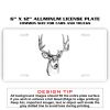 6 X 12 Full Size Aluminum License Plate for Cars and Trucks  Thumbnail