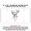 6 X 12 Full Size Aluminum License Plate for Cars and Trucks  Thumbnail