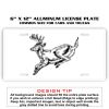 6 X 12 Full Size Aluminum License Plate for Cars and Trucks  Thumbnail