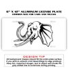 6 X 12 Full Size Aluminum License Plate for Cars and Trucks  Thumbnail