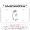 6 X 12 Full Size Aluminum License Plate for Cars and Trucks  Thumbnail