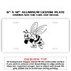 6 X 12 Full Size Aluminum License Plate for Cars and Trucks  Thumbnail