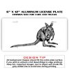 6 X 12 Full Size Aluminum License Plate for Cars and Trucks  Thumbnail