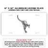 6 X 12 Full Size Aluminum License Plate for Cars and Trucks  Thumbnail
