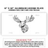 6 X 12 Full Size Aluminum License Plate for Cars and Trucks  Thumbnail