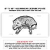 6 X 12 Full Size Aluminum License Plate for Cars and Trucks  Thumbnail