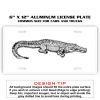 6 X 12 Full Size Aluminum License Plate for Cars and Trucks  Thumbnail