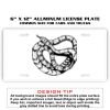 6 X 12 Full Size Aluminum License Plate for Cars and Trucks  Thumbnail