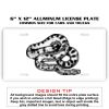 6 X 12 Full Size Aluminum License Plate for Cars and Trucks  Thumbnail
