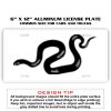 6 X 12 Full Size Aluminum License Plate for Cars and Trucks  Thumbnail