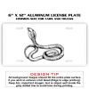 6 X 12 Full Size Aluminum License Plate for Cars and Trucks  Thumbnail